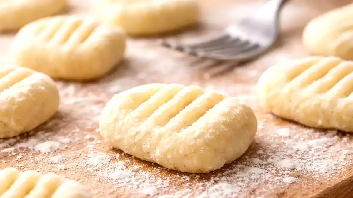 4) A gnocchi jelölése striákkal