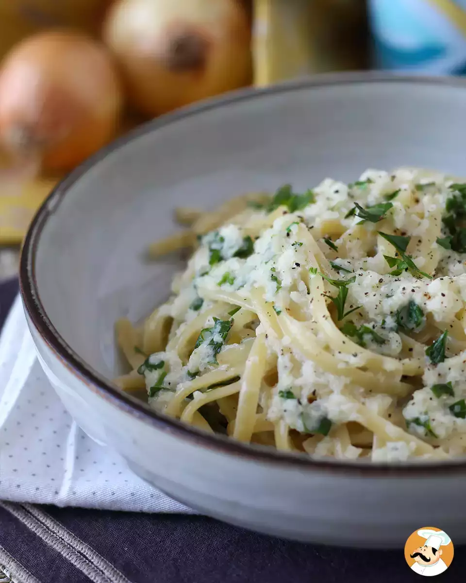 6. Krémes hagymás spagetti