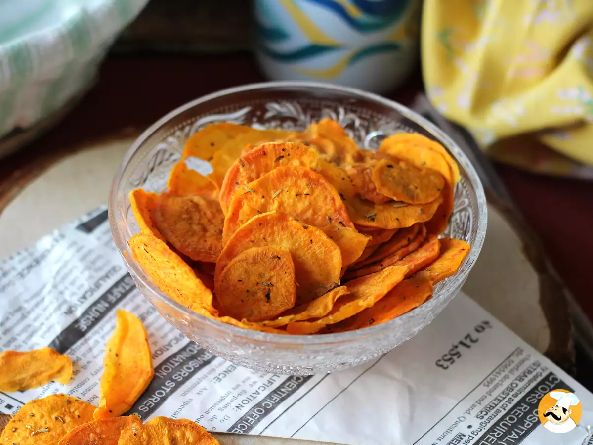 1. Mikrohullámú édesburgonya chips