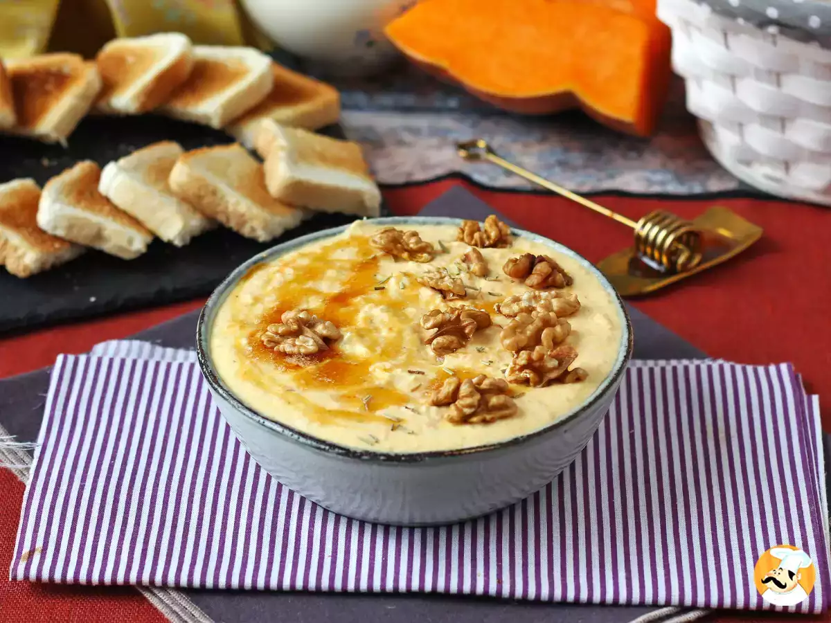 6. Tökkrém, feta és méz