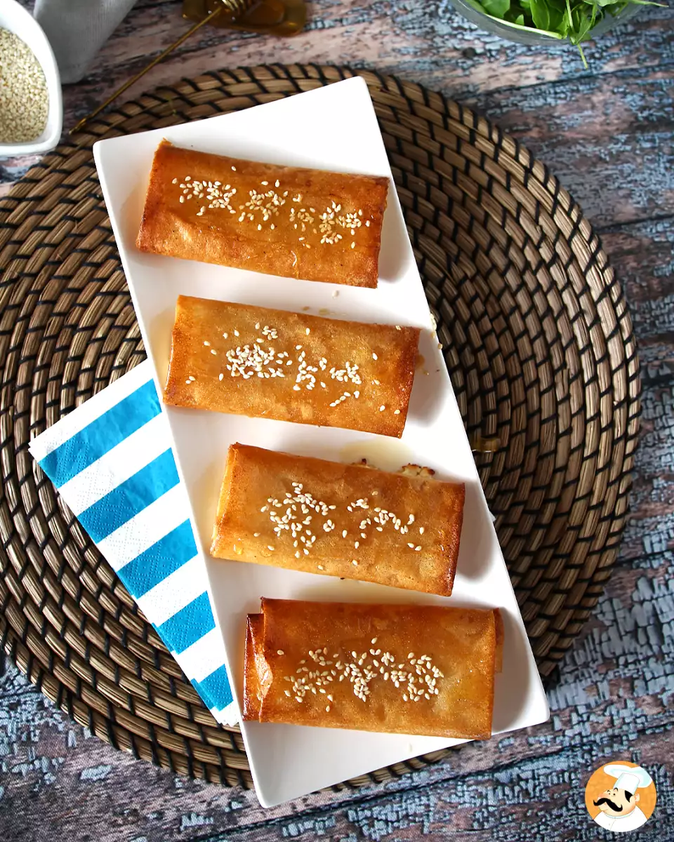 8. Feta tekercsek