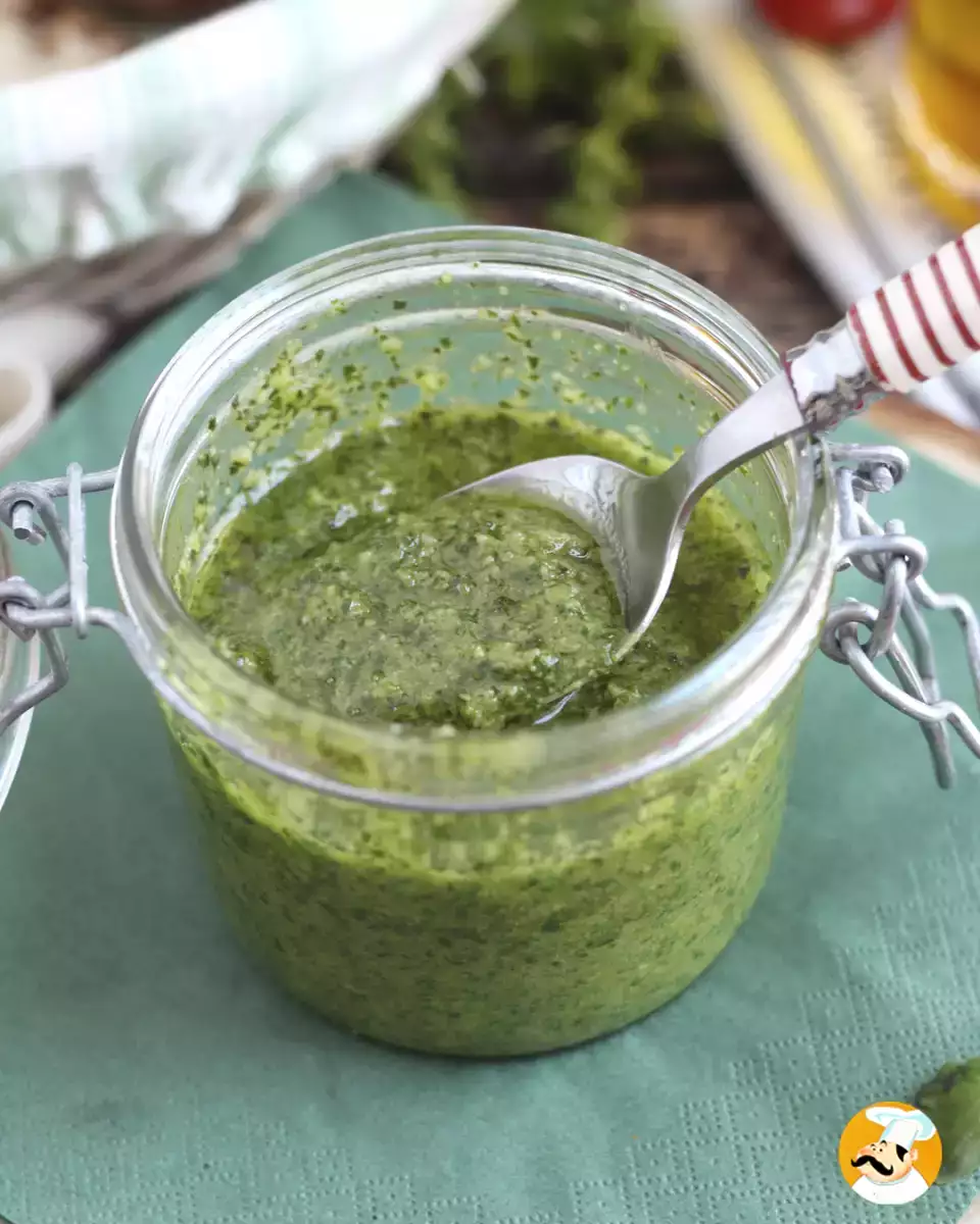 Házi zöld pesto - pesto alla genovese