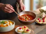 Cikkek: Napi menü, 2026. április 28.: frissítő gazpacho, butternut tészta és édes vol au vents