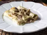 Recept Cannelloni gomba és kolbász: egy gazdag és ízletes első fogás