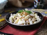 Recept Tészta ricottával és dióval: krémes és ropogós