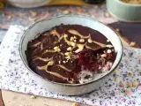 Recept Overnight zab piros gyümölcs és csokoládé, egy egészséges és laktató reggeli!