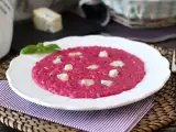 Recept Cékla és gorgonzola rizottó: a színek és az intenzív ízek robbanása