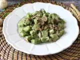 Recept Borsó gnocchi gombamártással
