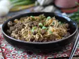Recept Hogyan főzzük az instant tésztát? gyors recept marhahússal és gombával!