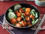 Recept Légkeveréses lazacfalatok ázsiai páccal