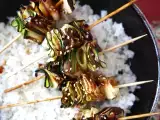 Recept Cukkini kebab finom, fűszeres ázsiai mártással