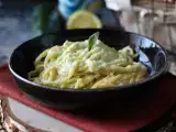 Recept Krémes tészta cukkinivel és görög joghurttal