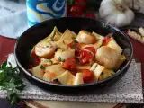 Recept Tészta fésűkagylóval, egy elegáns tenger gyümölcsei első fogás