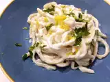 Recept Tészta ricottával és citrommal, egy finom első fogás, amelyet nagyon könnyű elkészíteni!