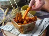 Recept Édesburgonya sült krumpli air fryerben, a ropogós, rágós eredményért!