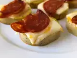 Recept Polenta crostini scamorza sajttal és pepperonival