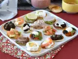Recept Blini tál töltelékkel, a tökéletes változatos aperitif az ünnepi szezonban