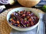 Recept Lencse, butternut, vöröskáposzta, cékla és petrezselyem saláta (tökéletes őszi/téli saláta)