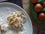 Recept Tagliolini, az otthoni elkészítés lépésről-lépésre történő előkészítése