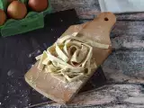 Recept Házi készítésű tagliatelle, az eljárás lépésről lépésre elmagyarázva