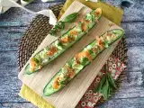 Recept Uborka rizzsel, füstölt lazaccal, avokádóval és mentával