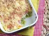 Recept Póréhagyma gratinált főtt sonkával és sajttal