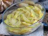 Recept Egyszerű burgonyás és füstölt lazacos gratin!