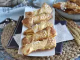 Recept Leveles tésztacsavarok vaníliás tésztakrémmel
