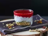 Recept Verrines chia puding kókusztejjel, málnával és granolával