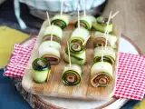 Recept Cukkini és füstölt lazac tekercsek