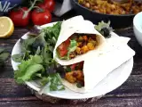 Recept Vegetáriánus fajitas texturált szójafehérjével