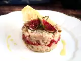 Recept Füge, gorgonzola és sonka rizottó