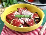Recept Padlizsán parmigiana tekercsek