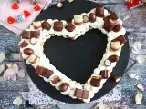 Recept Szív torta au kinder - kinder szív torta valentin-napra
