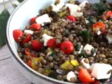 Recept Lencsesaláta túróval