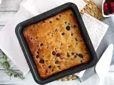 Recept Fehér csokoládé és piros gyümölcsös brownie (blondie)