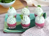 Recept Verrines céklával és rakéta mousse-szal