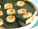 Recept Spenótos és kecskesajtos quiche