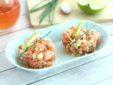 Recept Friss lazac és zöld almás tartár