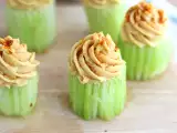 Recept Vegán uborka és humusz cupcakes