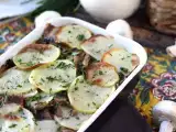 Recept Gratin burgonya gombával