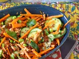 Recept Ropogós, fűszeres lazacos ropogós rizssaláta!