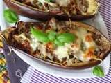 Recept Töltött padlizsán mozzarellával gratinálva