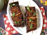 Recept Lavash kebabnyársak tortillával, könnyen elkészíthető airfryerben!
