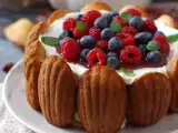 Recept Vörös gyümölcsös charlotte madeleines-szel