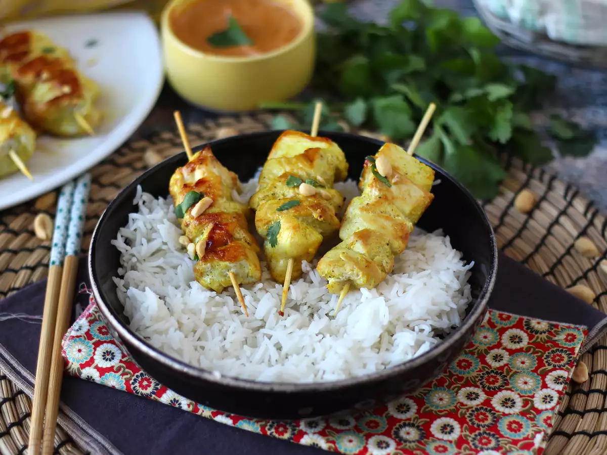 Recept Csirke kebab satay mártással, egy kulináris utazás ázsiába!