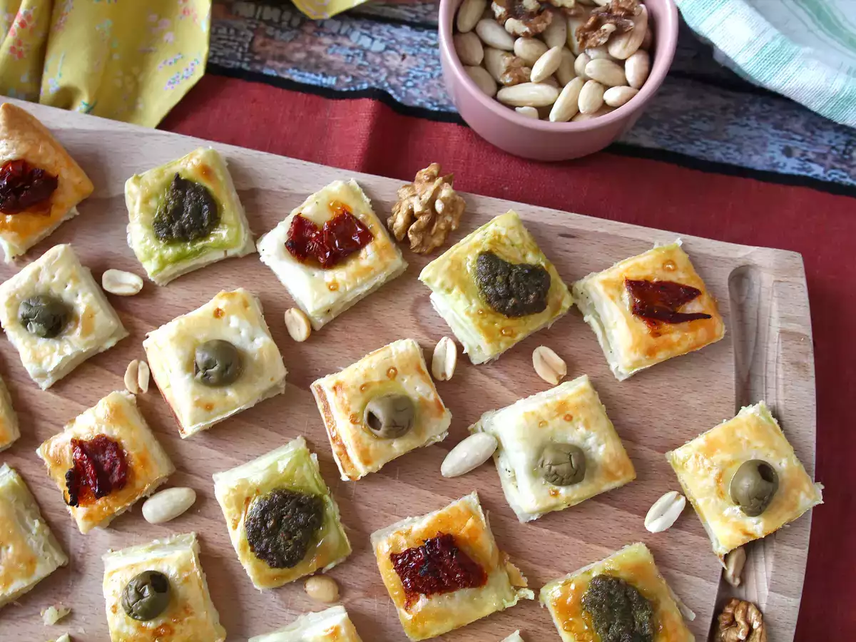 Recept Gyors és egyszerű leveles tésztafalatok egy nagyszerű aperitifhez!