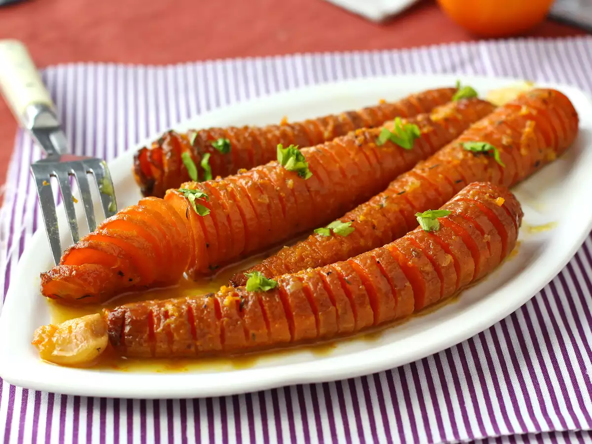 Recept Sárgarépa mézben és klementin mártásban