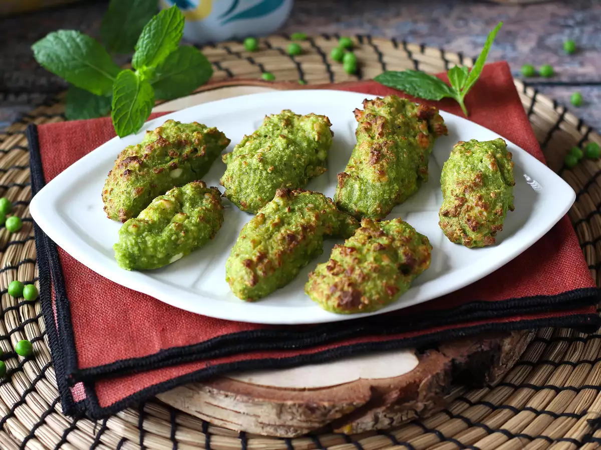 Recept Borsó és feta húsgombócok légsütőben: finom és nagyon gyorsan elkészíthető!