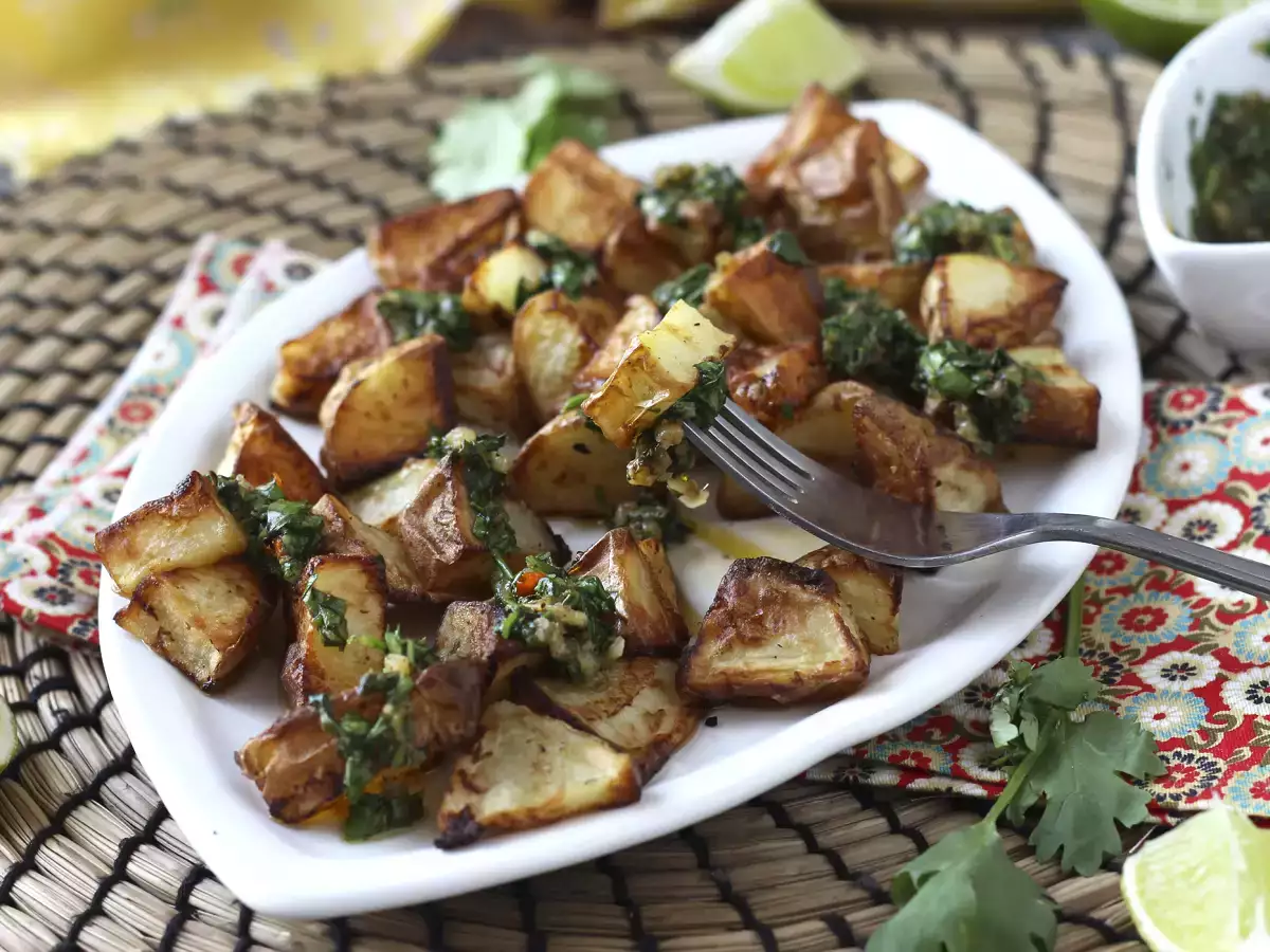 Recept Sült burgonya chimichurrival